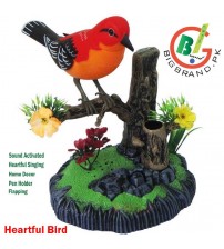 Battery Operated Sound Activated Heartful Bird